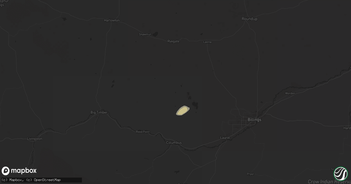 Hail Map in Rapelje, MT on September 12, 2024 HailTrace